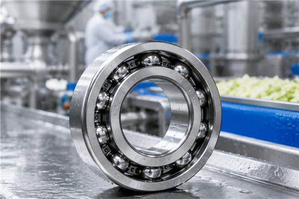 Stainless steel bearings used in food processing equipment